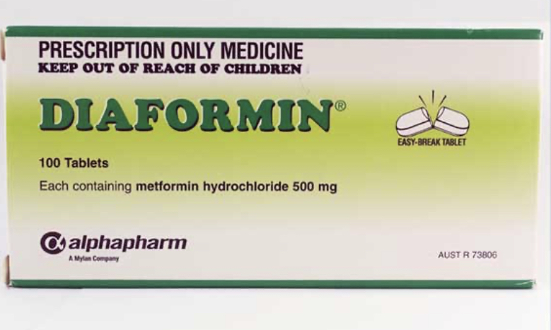 Pharmaceutical Diaformin, Metformin 90 x 1000mg